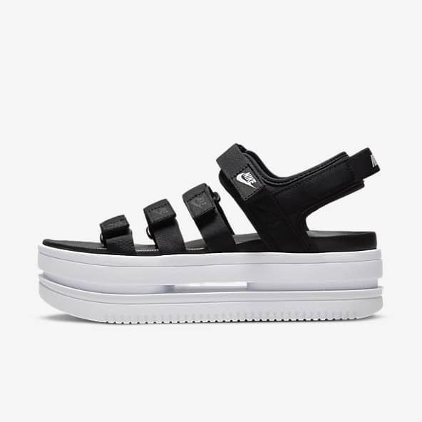 Black nike womens sandals sale